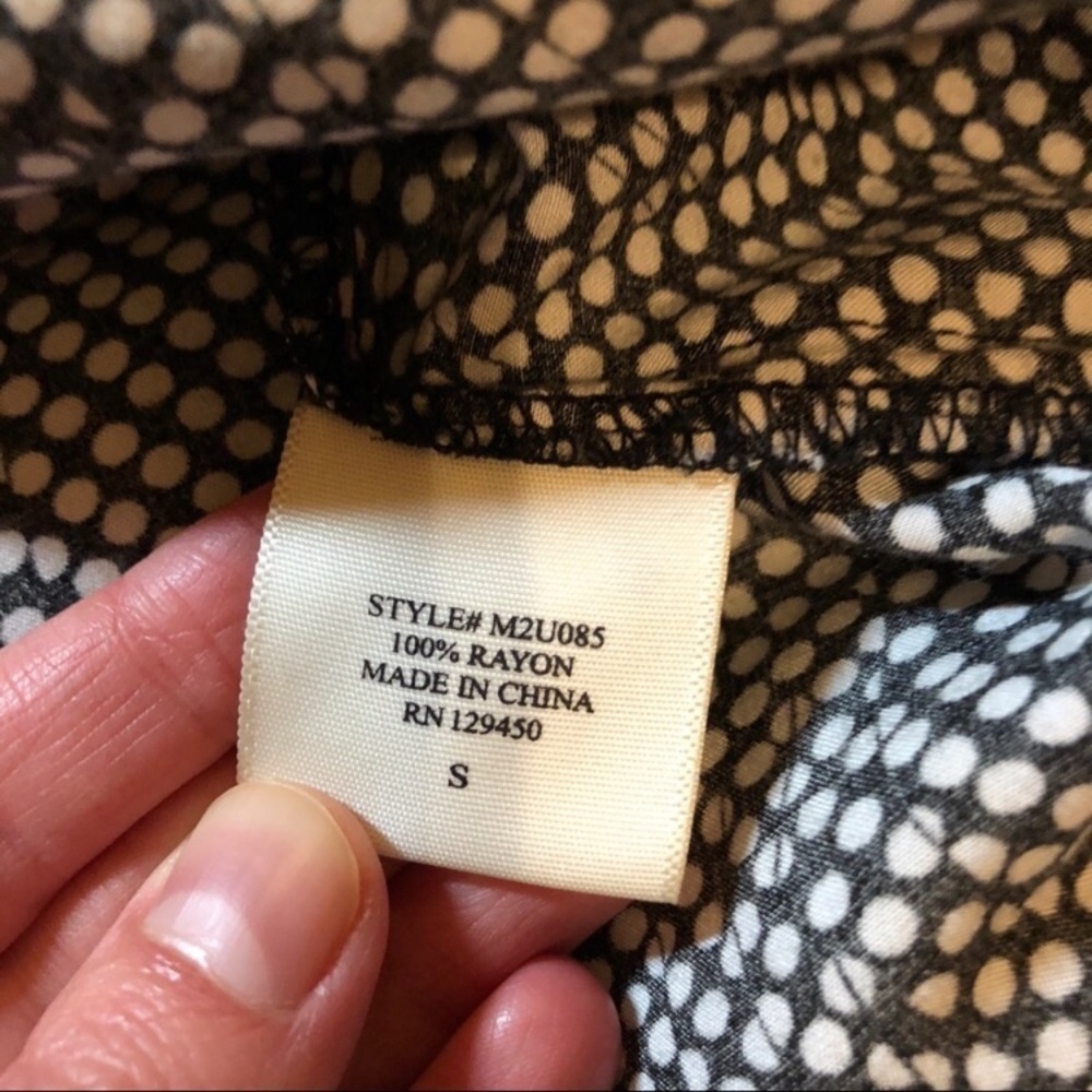 Nwot Como Classic Basic Polka Dot Pattern Tunic S - image 6